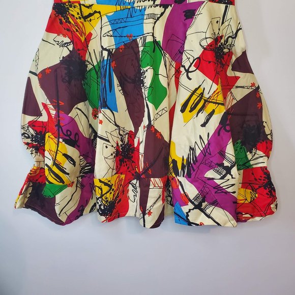 ZR & ZR Women's Colorful Graffiti Dress Size Large - Picture 4 of 12